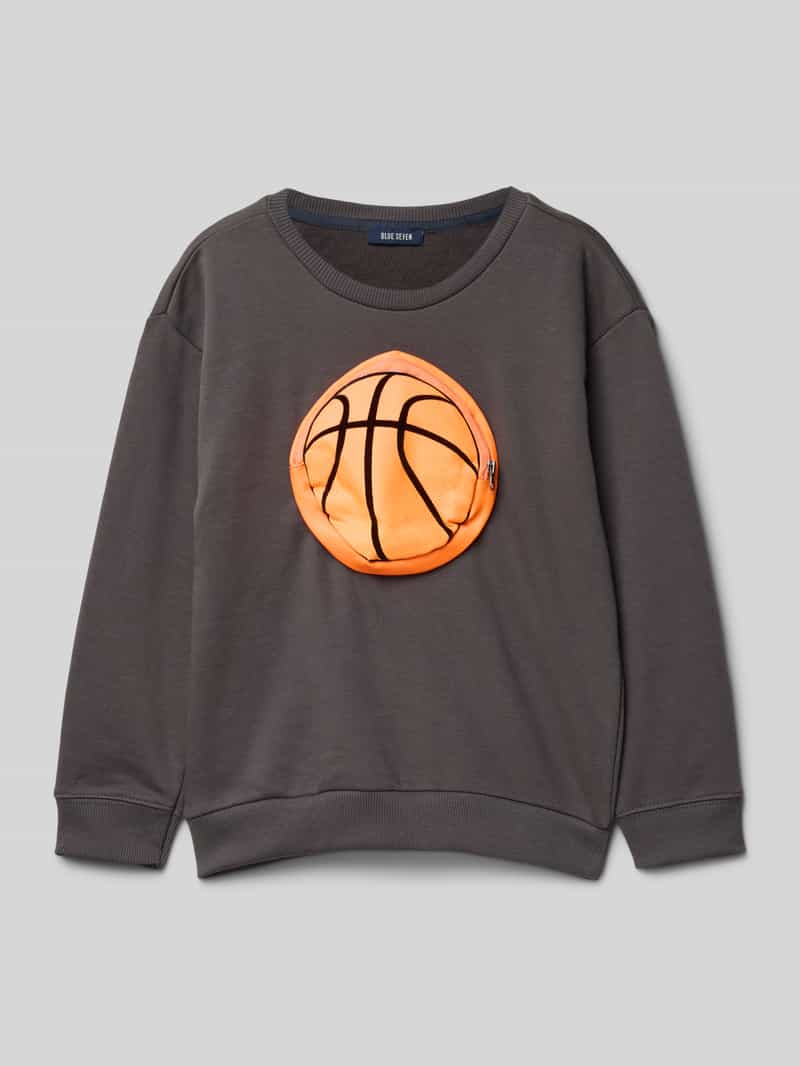 Bluza z prążkowanymi wykończeniami