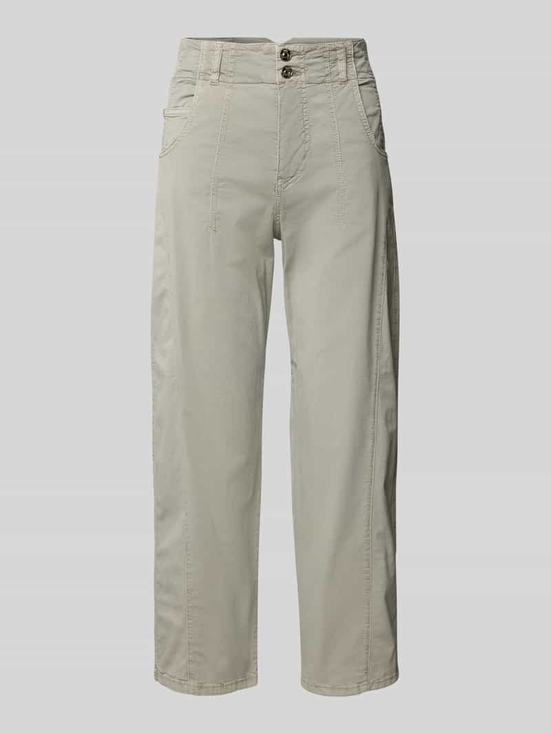 Chinosy o kroju relaxed fit z 5 kieszeniami model ‘Balloon Modern’
