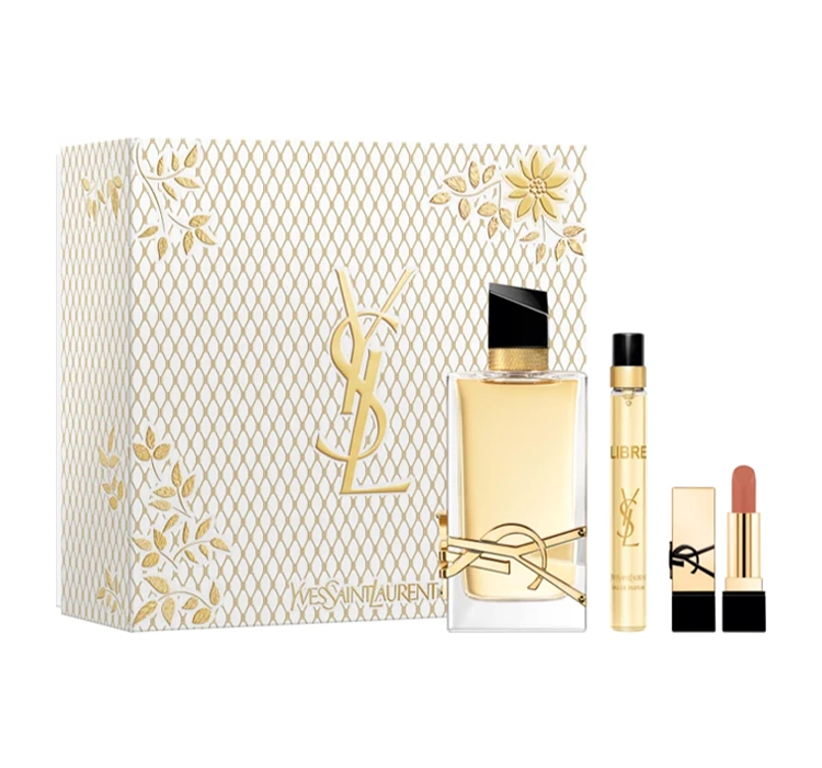 Yves Saint Laurent Libre woda perfumowana spray 90ml + 10ml + pomadka do ust Rouge Pur Couture 1,3g