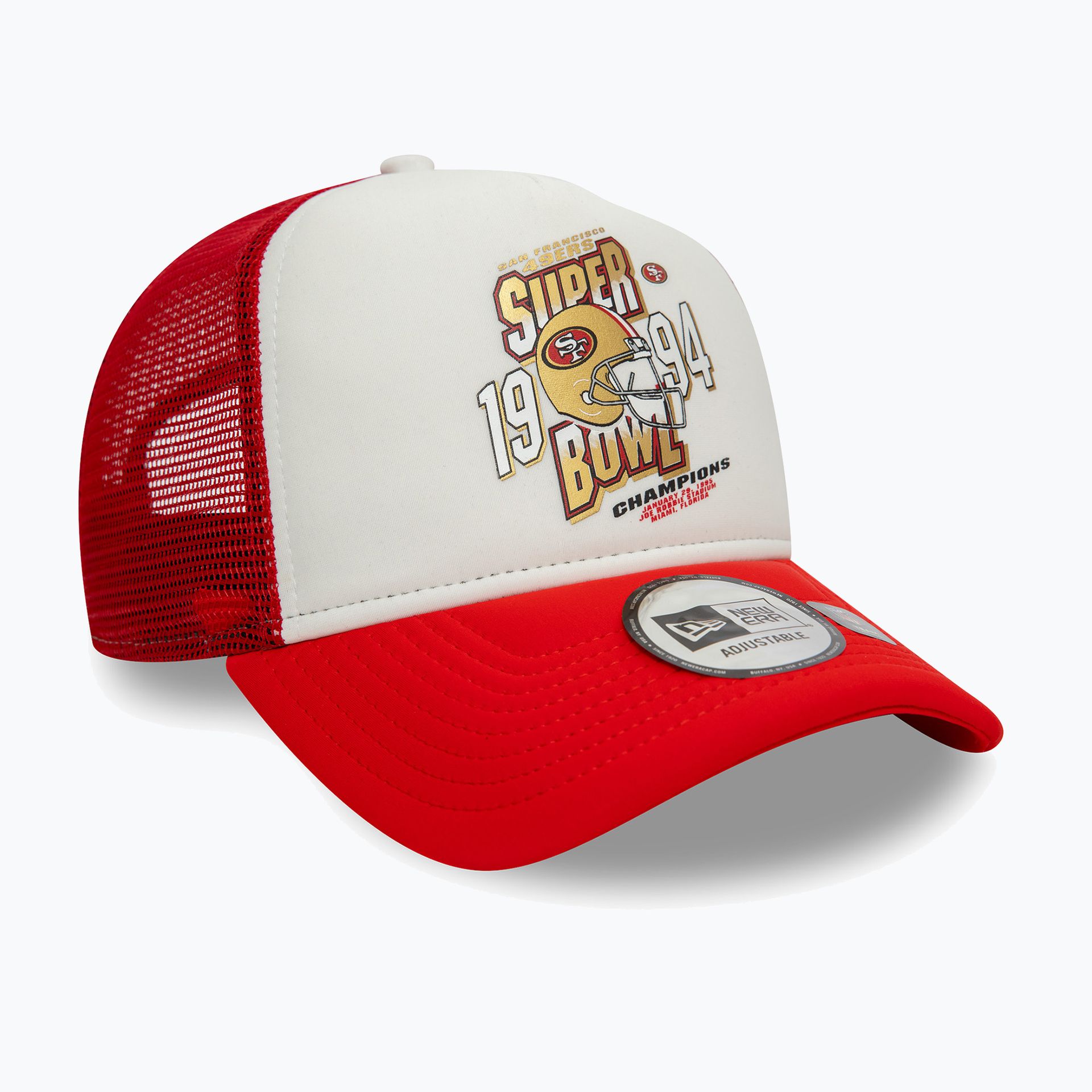 Czapka z daszkiem New Era Superbowl Trucker San Francisco 49ERS red WYSYŁKA W 24H 30 DNI NA ZWROT