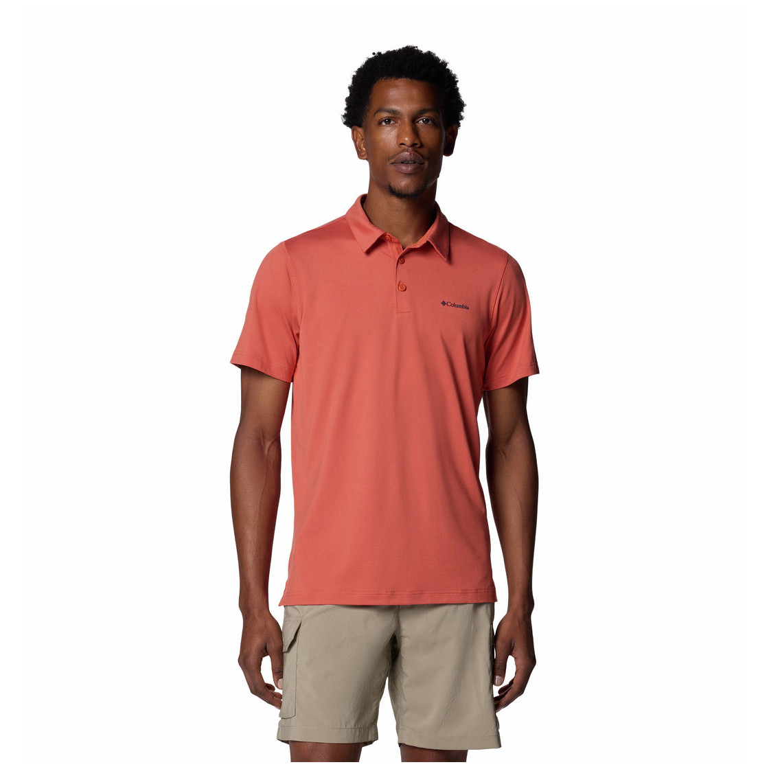 Koszulka męska Columbia Tech Trail Polo Rozmiar: XL / Kolor: czerwony