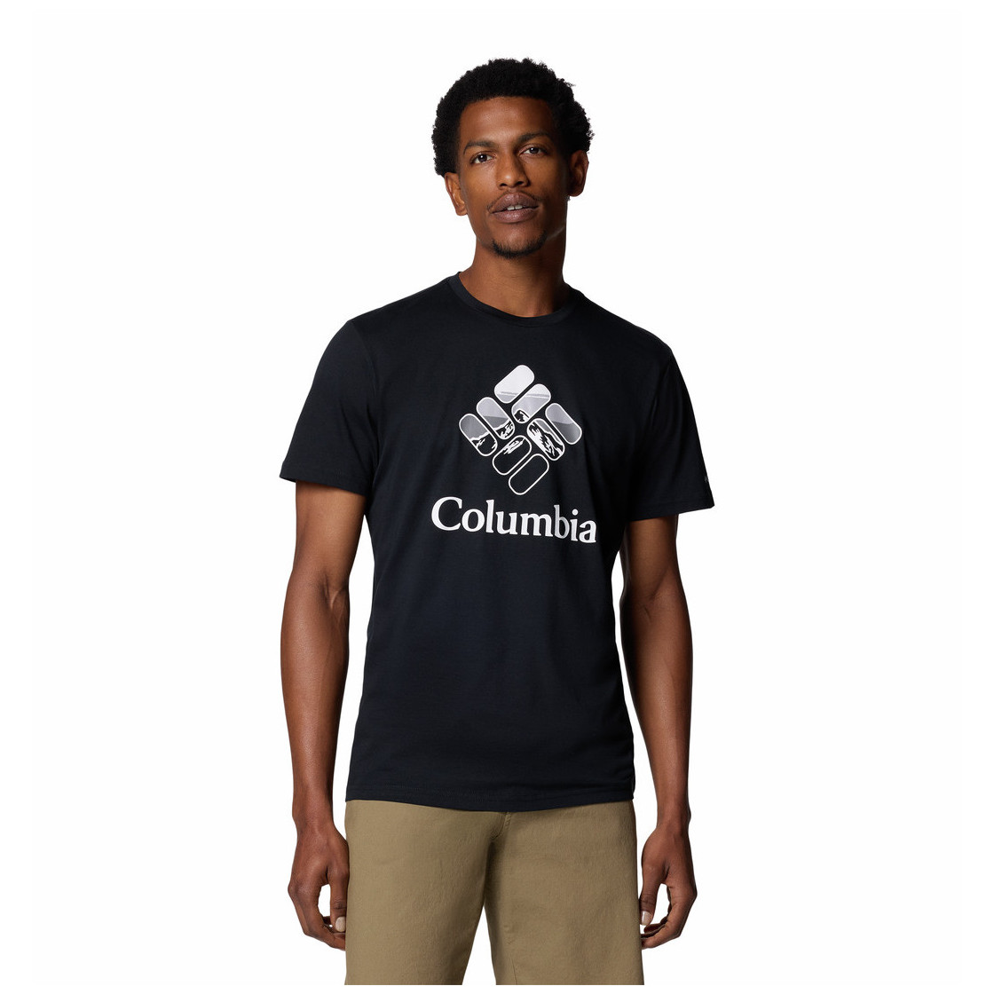 Koszulka męska Columbia M Rapid Ridge™ Graphic Tee Rozmiar: XL / Kolor: czarny/szary