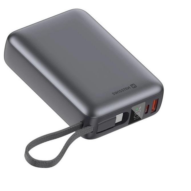 Powerbank Swissten 20000 mAh 45 W Kolor: czarny