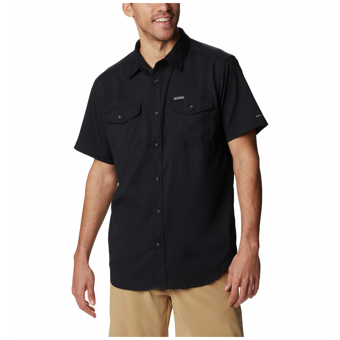 Koszula męska Columbia Utilizer™ II Solid Short Sleeve Shirt Rozmiar: M / Kolor: czarny