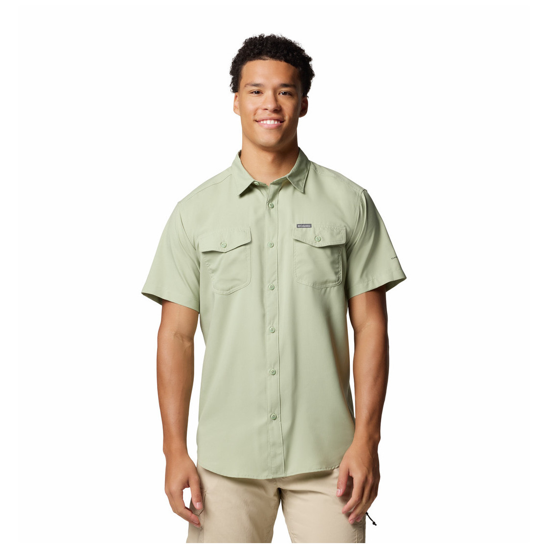 Koszula męska Columbia Utilizer™ II Solid Short Sleeve Shirt Rozmiar: XL / Kolor: jasnozielony