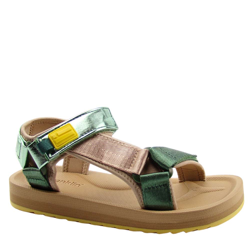 D.Franklin DFSH361009 Forest Neo Strips damskie sandały sportowe zielone