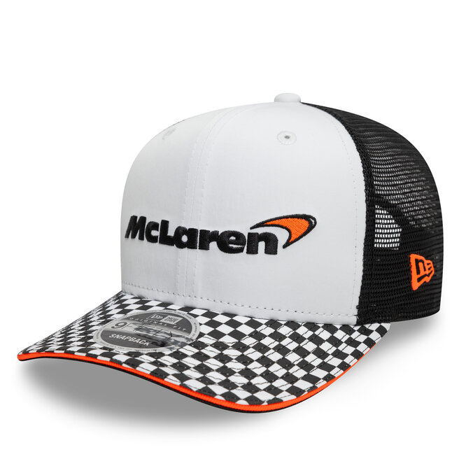 Czapka z daszkiem New Era Checkered Mclaren F1 60595710 Biały