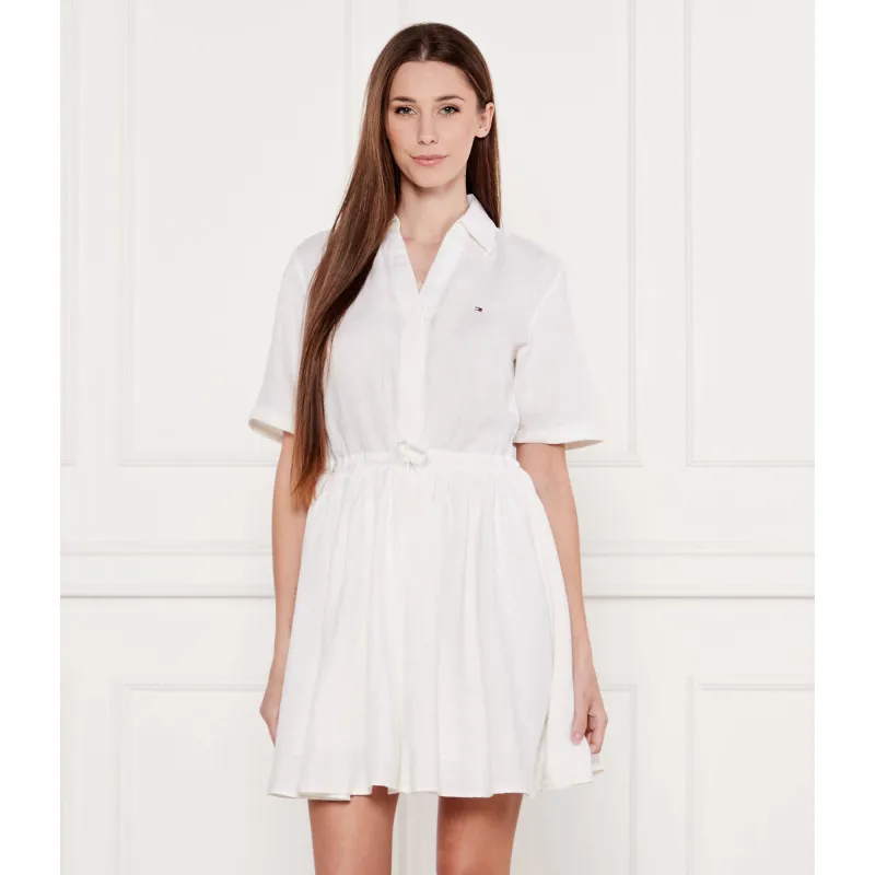 Tommy Hilfiger Lniana sukienka