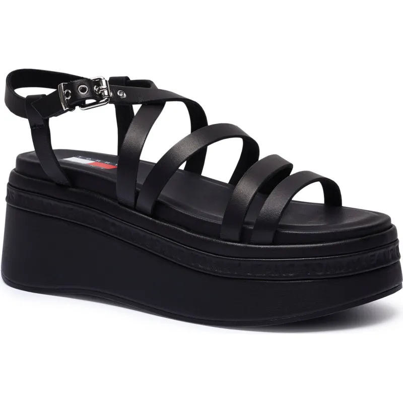 Tommy Jeans Skórzane sandały