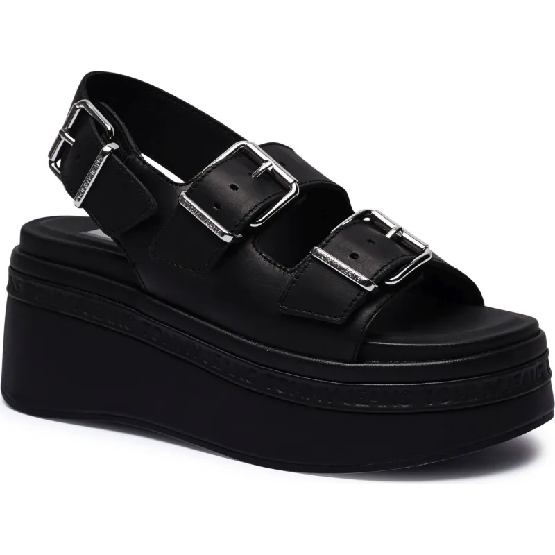 Tommy Jeans Skórzane sandały