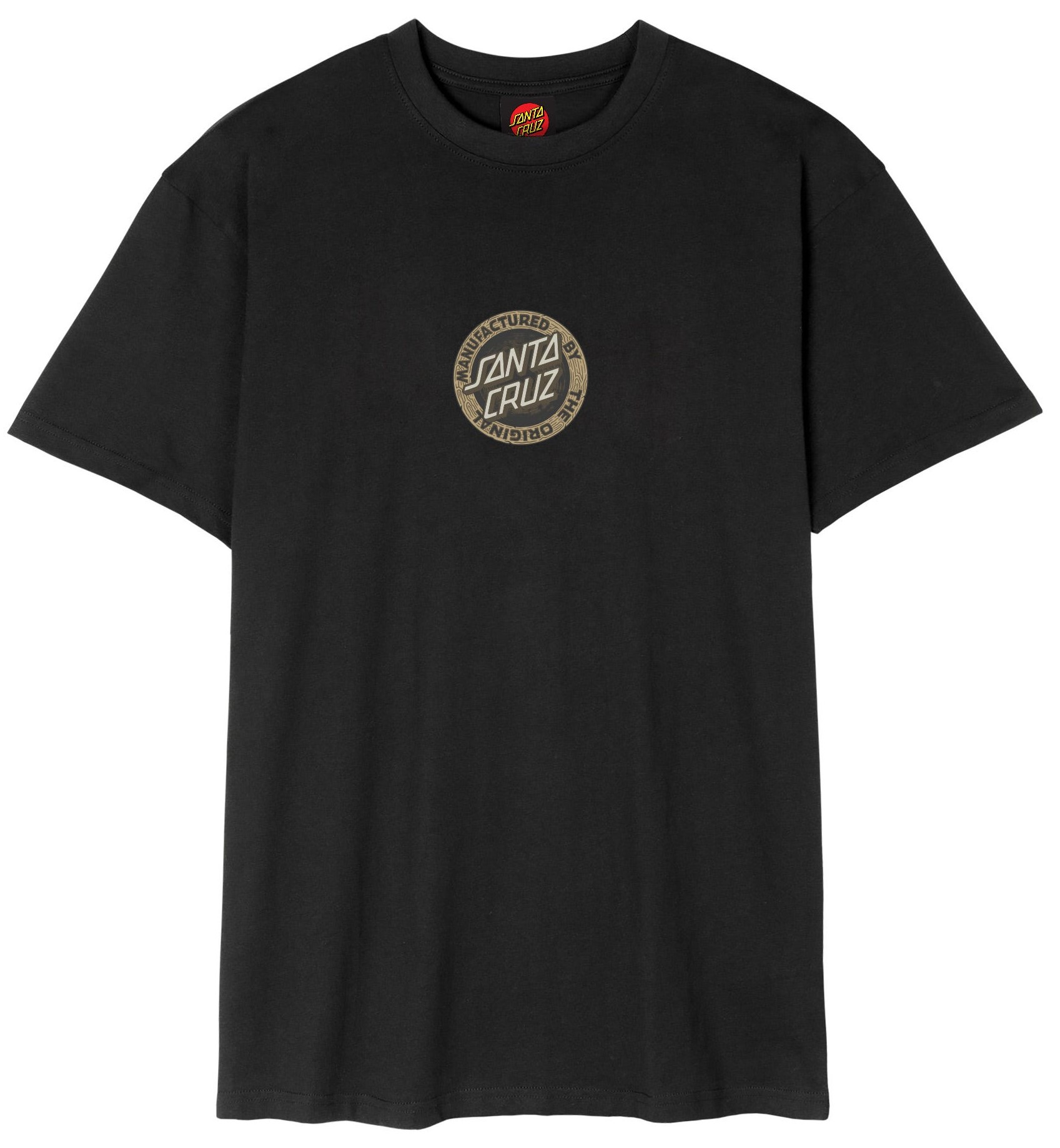 t-shirt SANTA CRUZ Carved MFG Front T-Shirt Black