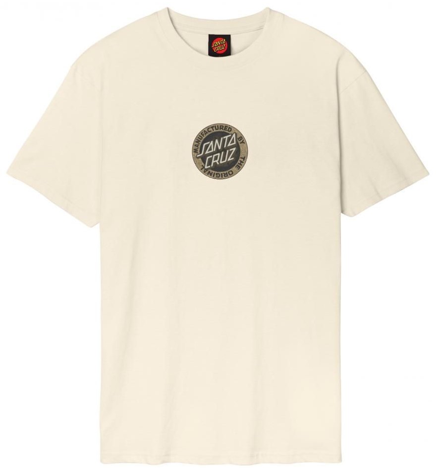 t-shirt SANTA CRUZ Carved MFG Front T-Shirt Bone