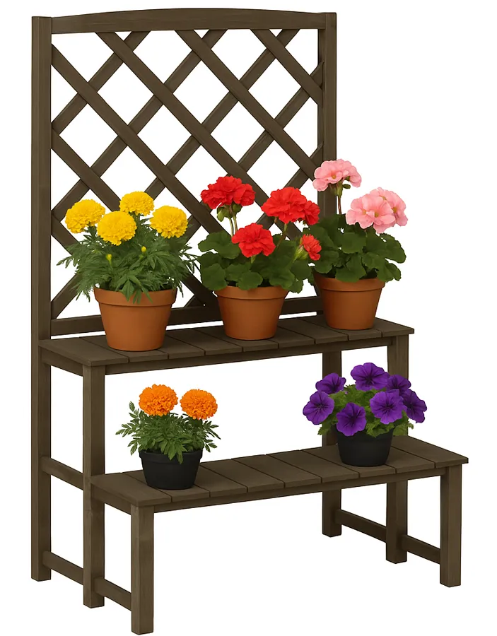 Szary ogrodowy kwietnik H0-E19