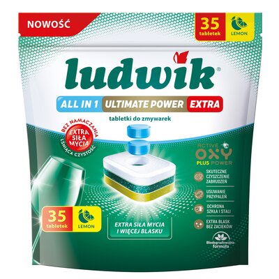 Tabletki do zmywarek LUDWIK All in One Ultimate Power Extra Lemon 35 szt.