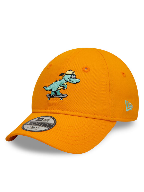New Era Czapka z daszkiem Jr Dinosaur 9FORTY 60595418 Żółty