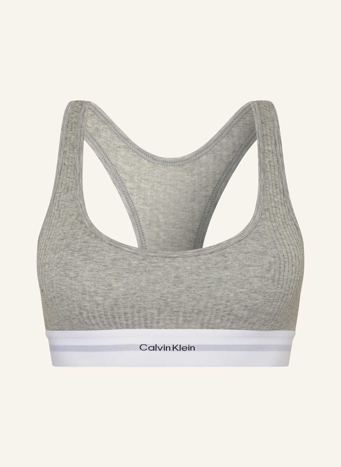 Calvin Klein Biustonosz Bustier Cotton Modal Rib grau