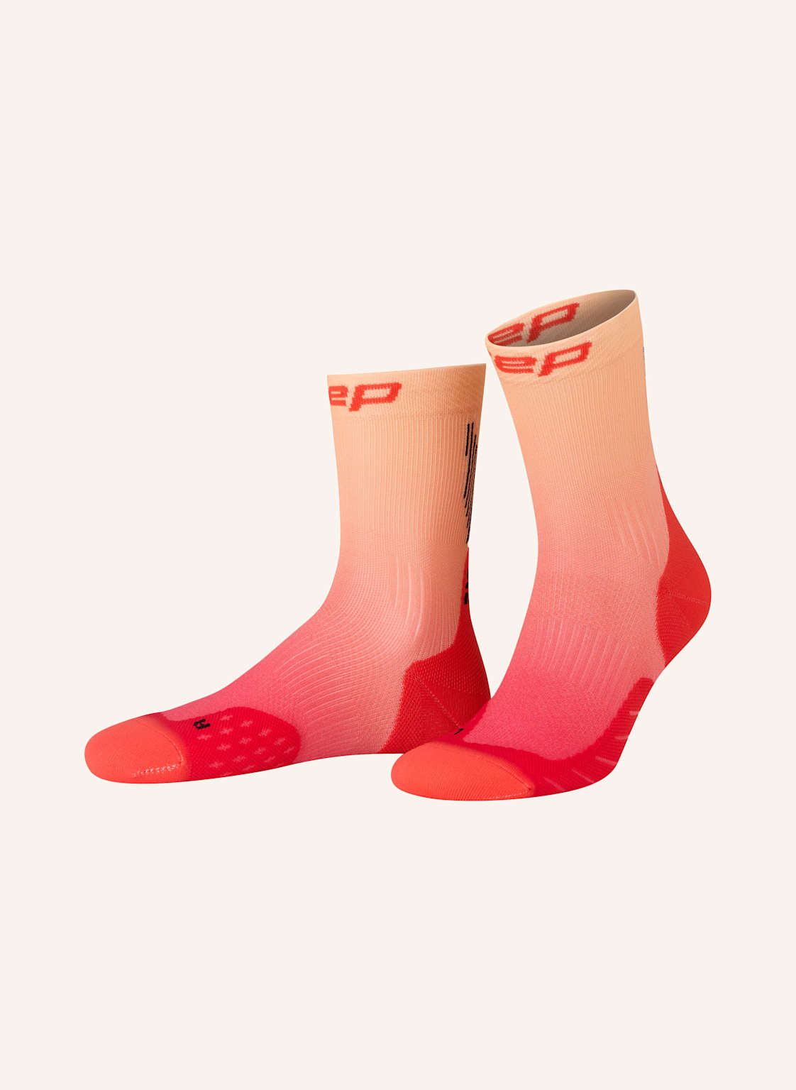 Cep Skarpety Do Biegania Core Run Edt. Gradient Mid Cut orange
