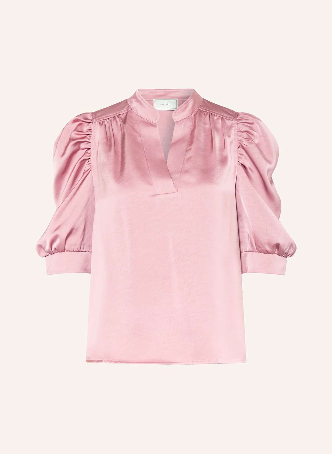 Neo Noir Bluzka Roella Z Satyny rosa