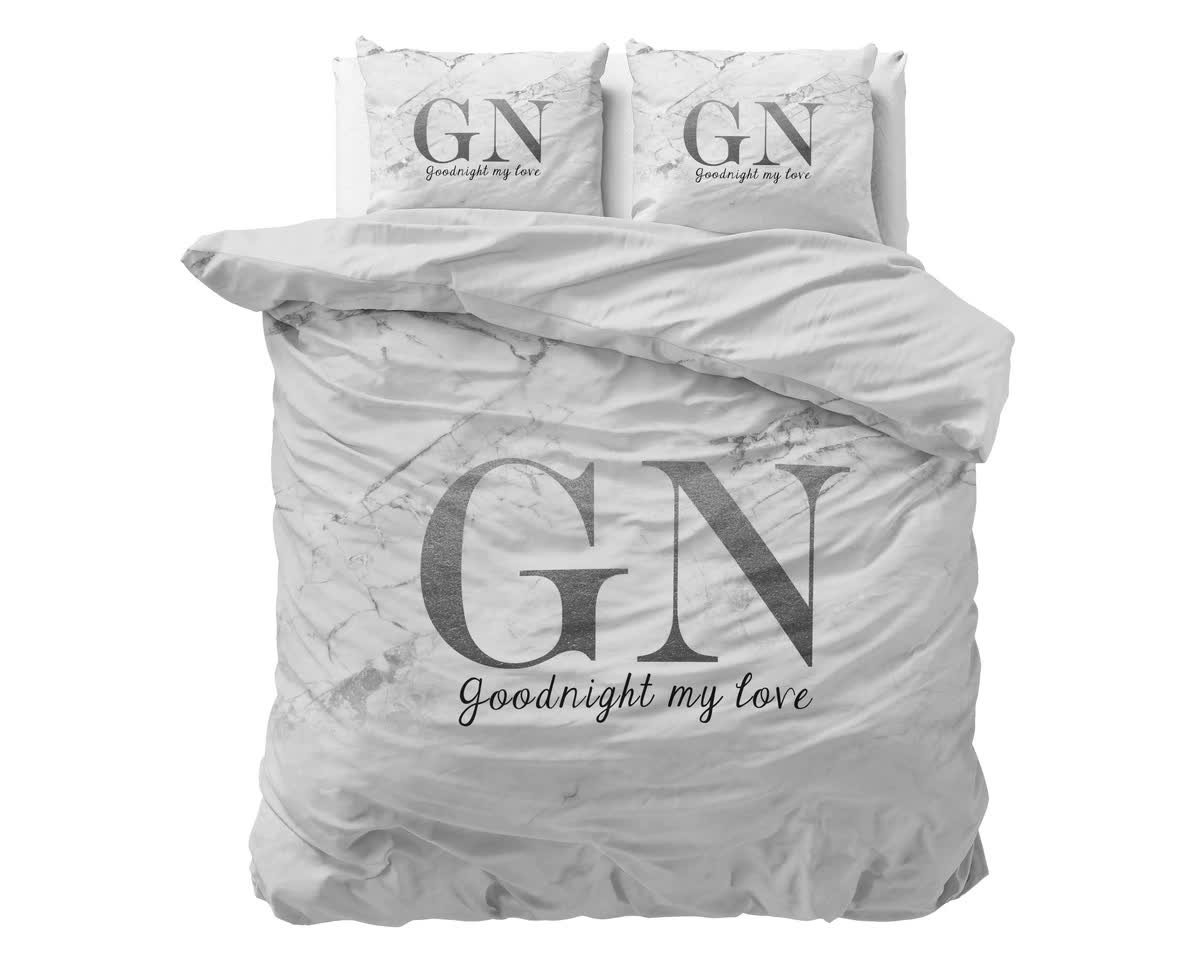 240x200/220 GOODNIGHT srebrny mikrofibra kpl pościeli