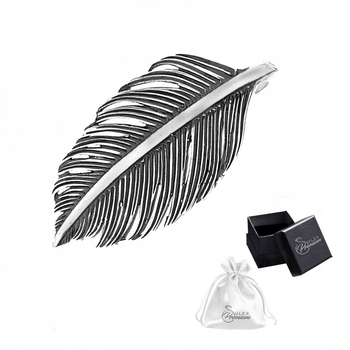 Broszka Srebro pr. 925 Liść Listek Srebrny Na Prezent Dla Niej Modna