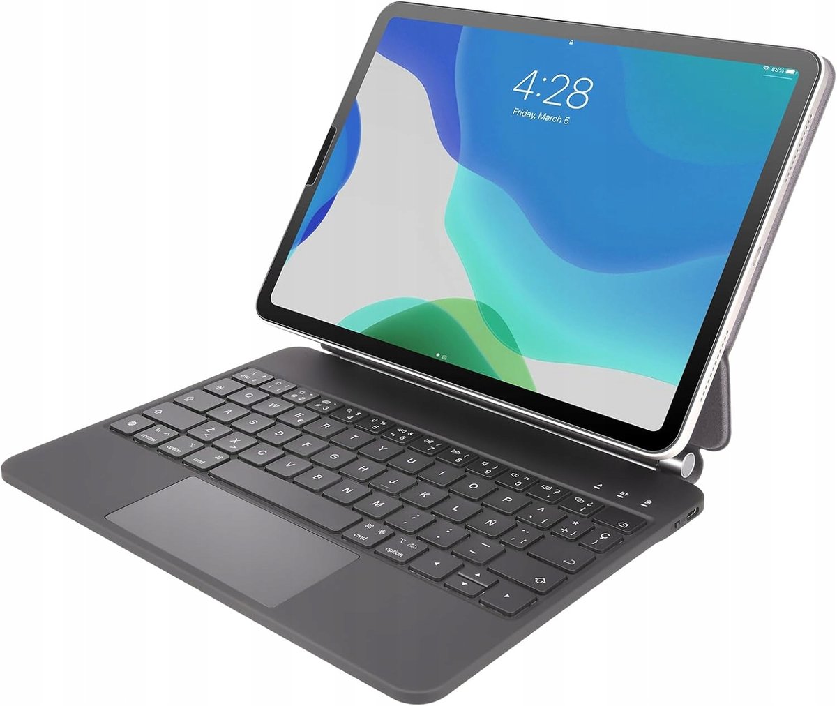 Rii HL128 Etui do Ipad Pro 11 Air Hiszpański Układ + naklejki spolszczające