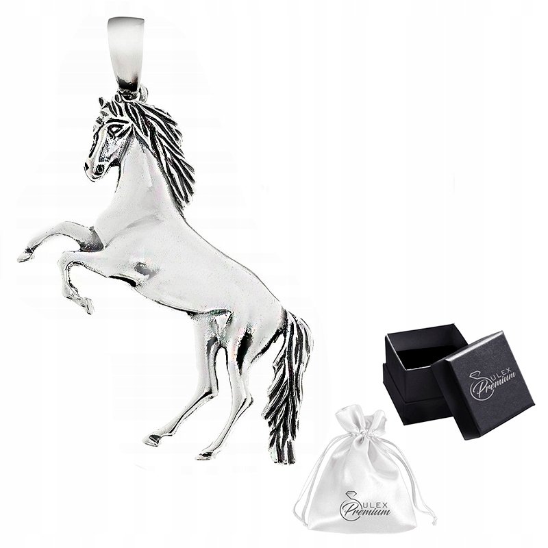 Koń Srebrna Zawieszka Wisiorek z koniem srebro pr. 925