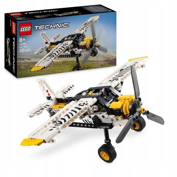 LEGO TECHNIC - Biały samolot transportowy ZESTAW LEGO PREZENT DLA CHŁOPCA DZIECI
