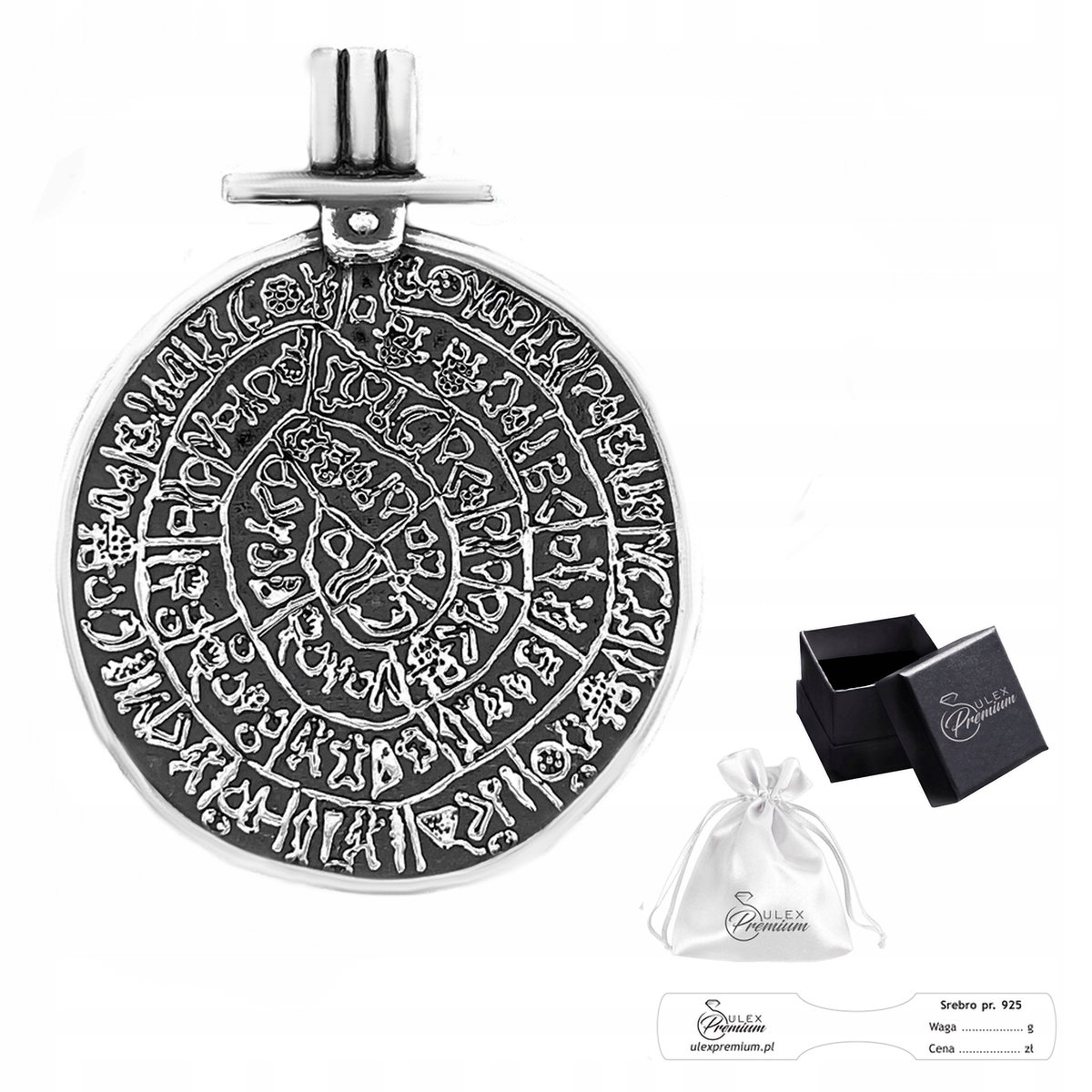Zawieszka srebrna pr. 925 Elegancki Wisiorek Historia Ziemi na Prezent