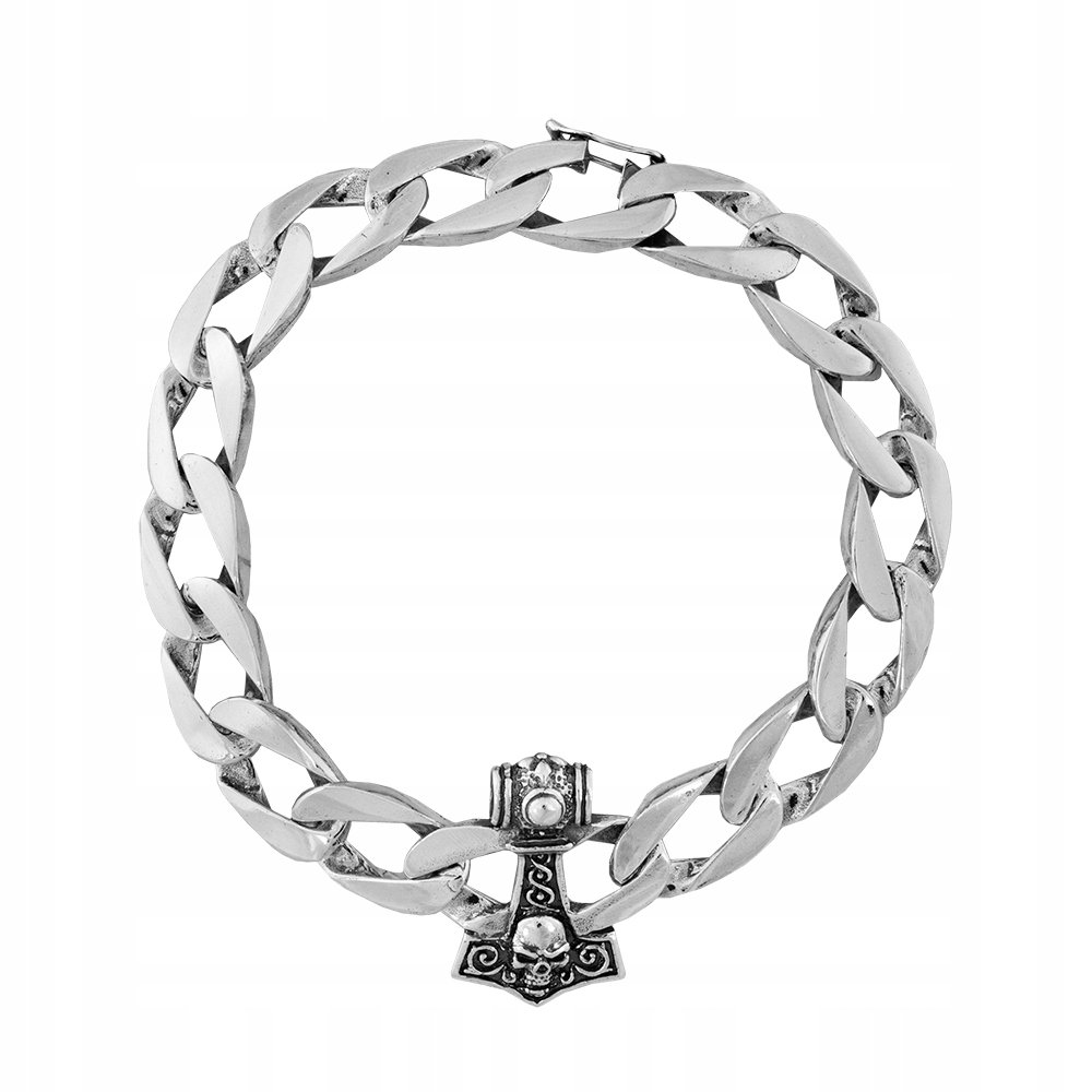 Bransoletka srebrna pr. 925 Młot Thora