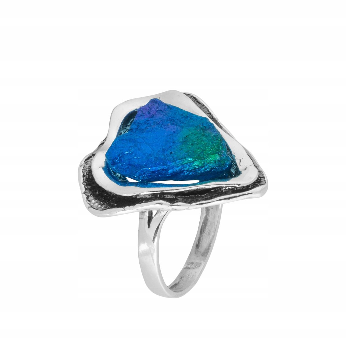 Pierścionek srebrny pr 925 Piryt Reko r. 20