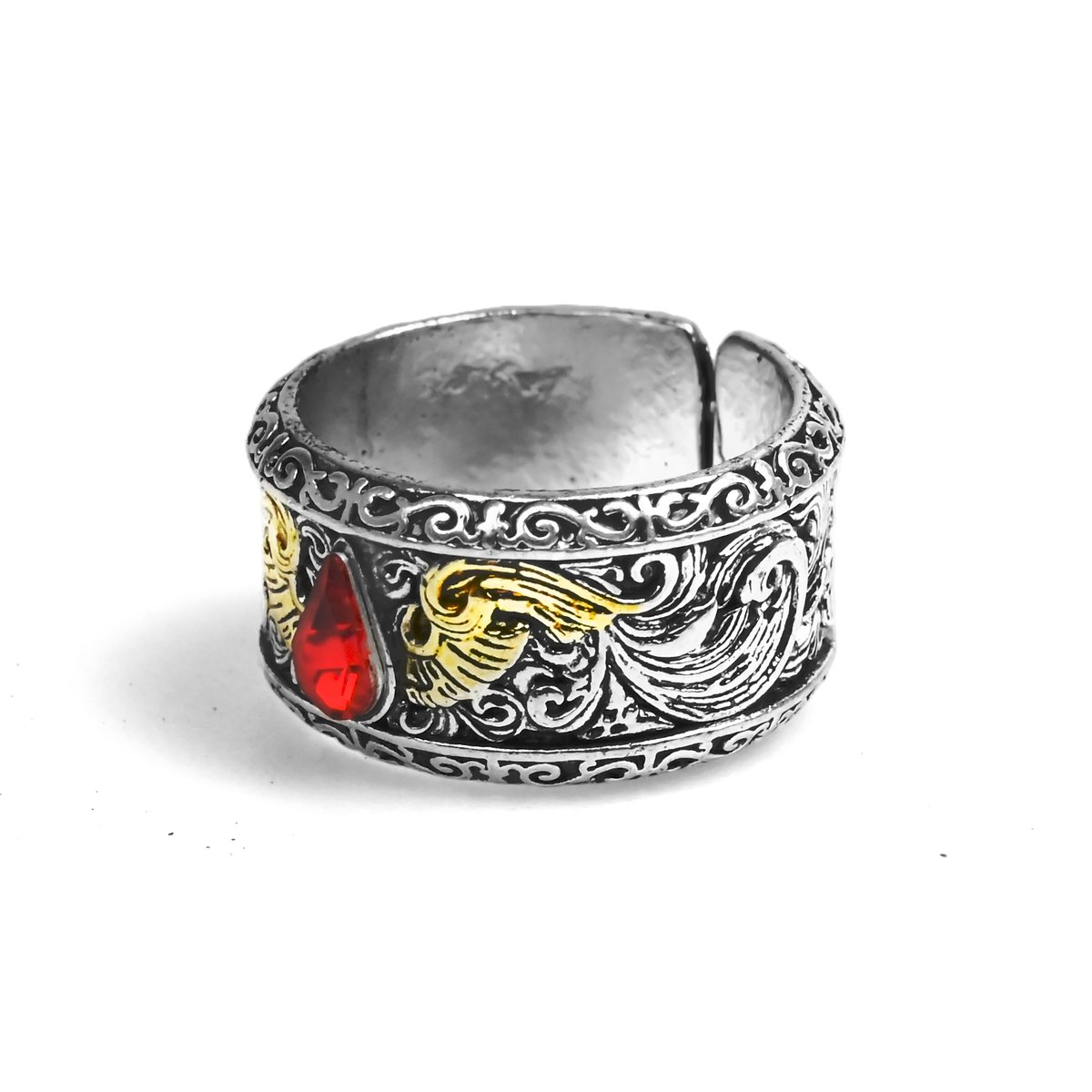 Blood Angels Rozmiar Regulowany Metal Pierścień Warhammer 40k