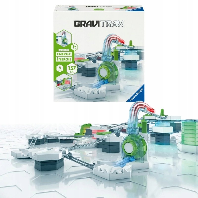RAVENSBURGER GRAVITRAX ENERGY ZESTAW STARTOWY TOR KULKOWY STARTER ŚWIETLNY