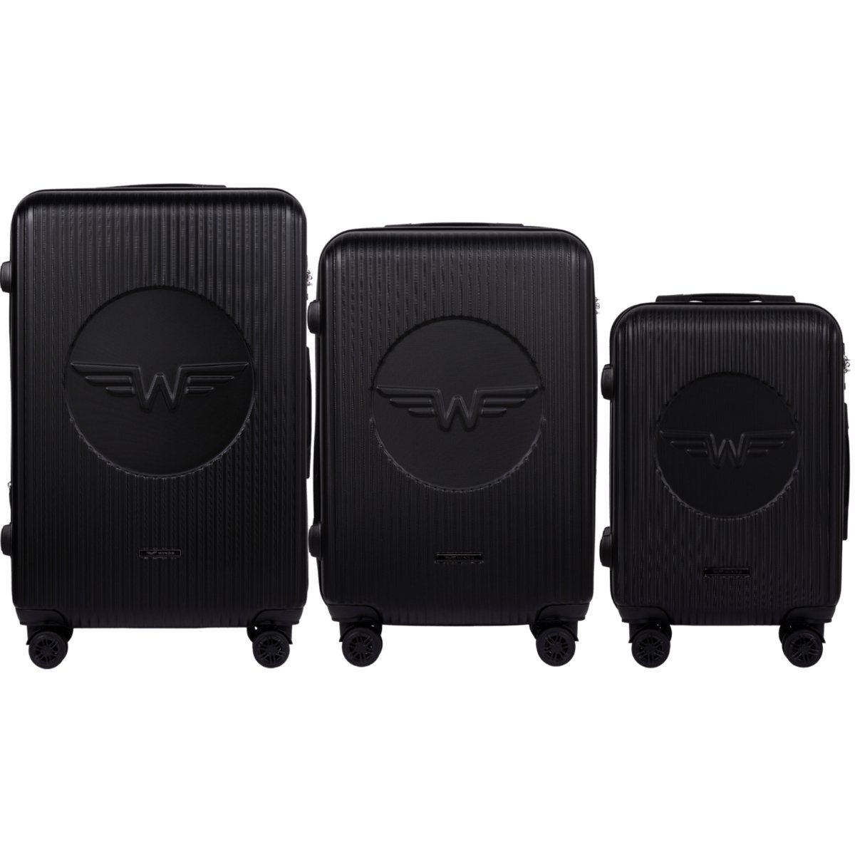 Zestaw 3 Walizek Wings Swallow 3.0 BLACK