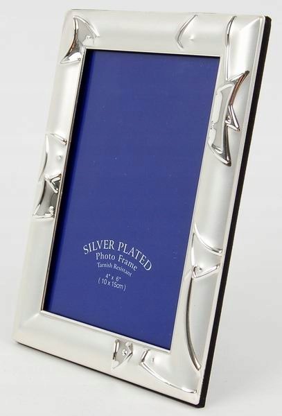 Ramka ozdobna 10x15 SZKŁO srebrna