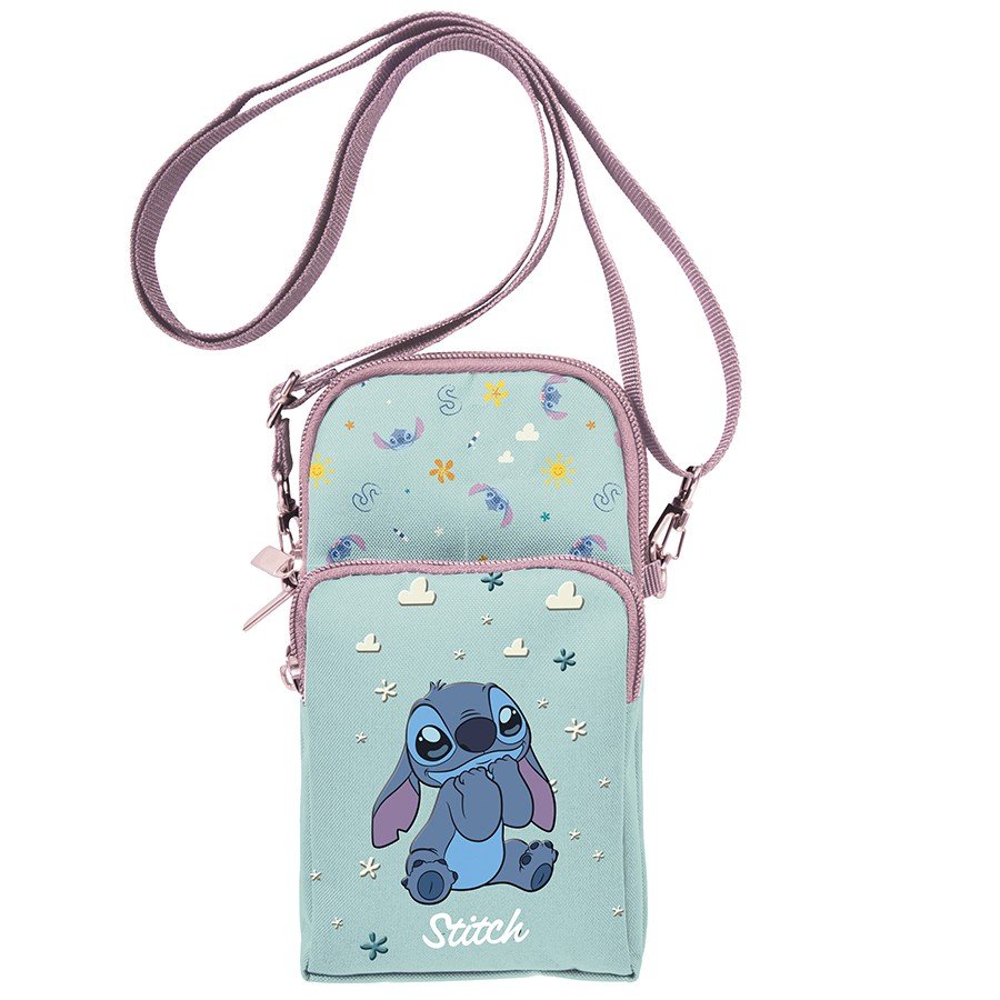 Torebka saszetka portfel portfelik na telefon Lilo i Stitch Miętowa