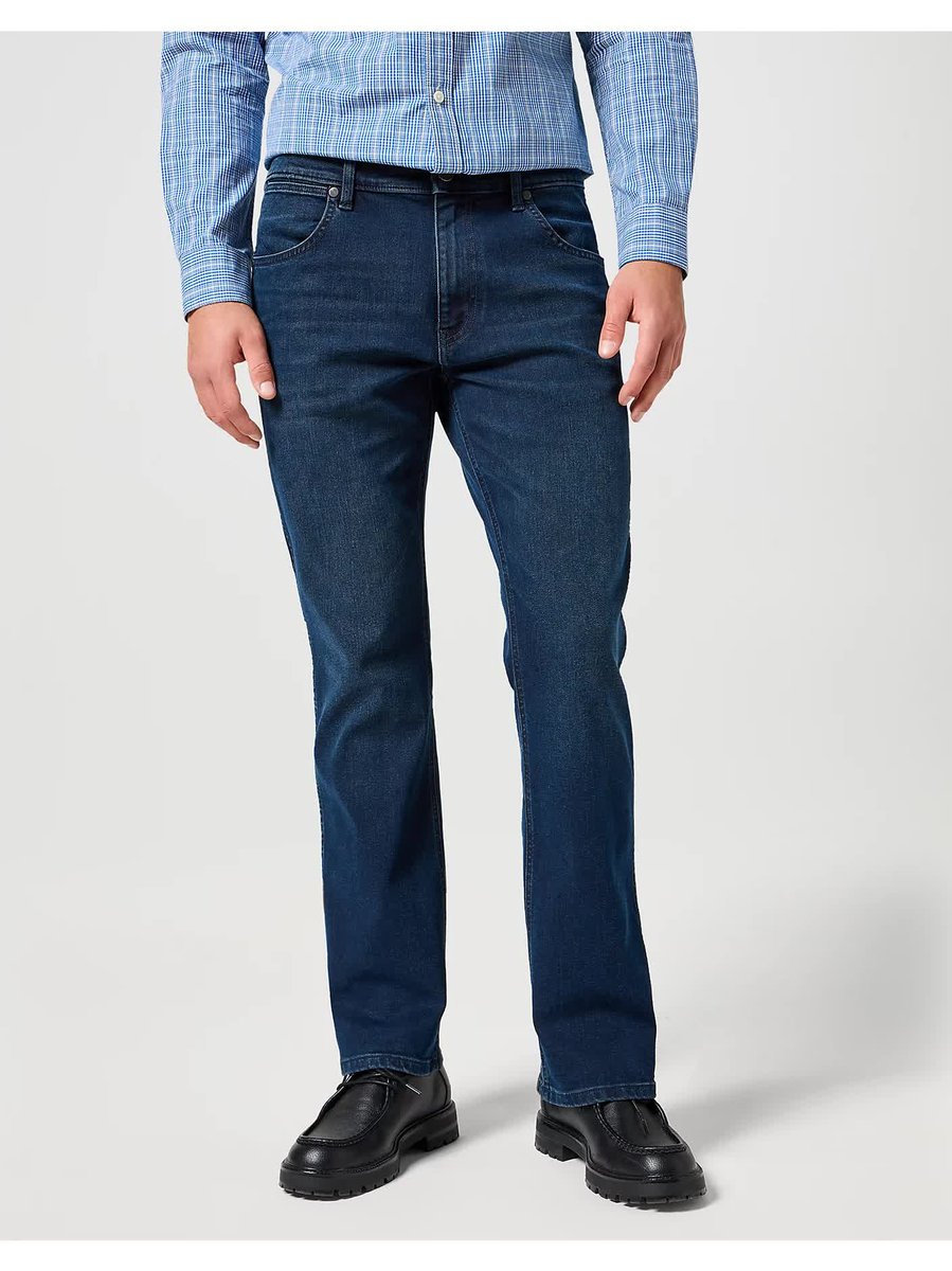 Męskie spodnie jeansowe proste Wrangler HORIZON W38 L32