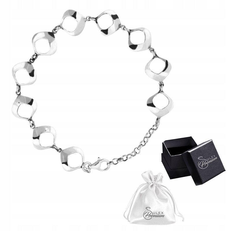 Bransoletka srebrna pr. 925 Polerowana