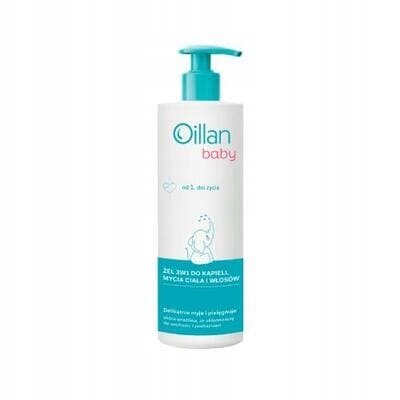 Oillan Baby Żel Do Mycia Ciała I Włosów 3W1 400ml