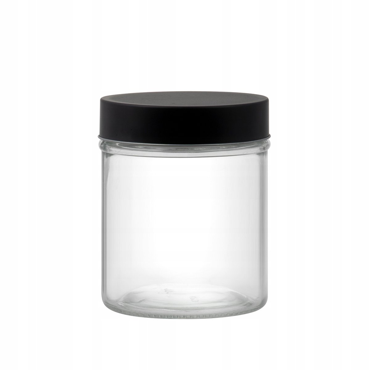 Słoik do przechowywania okrągły Milos 0,7 ml czarny DOMOTTI