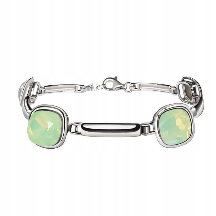 Bransoletka kryształ SVAROWSKI Chrysolite Opal