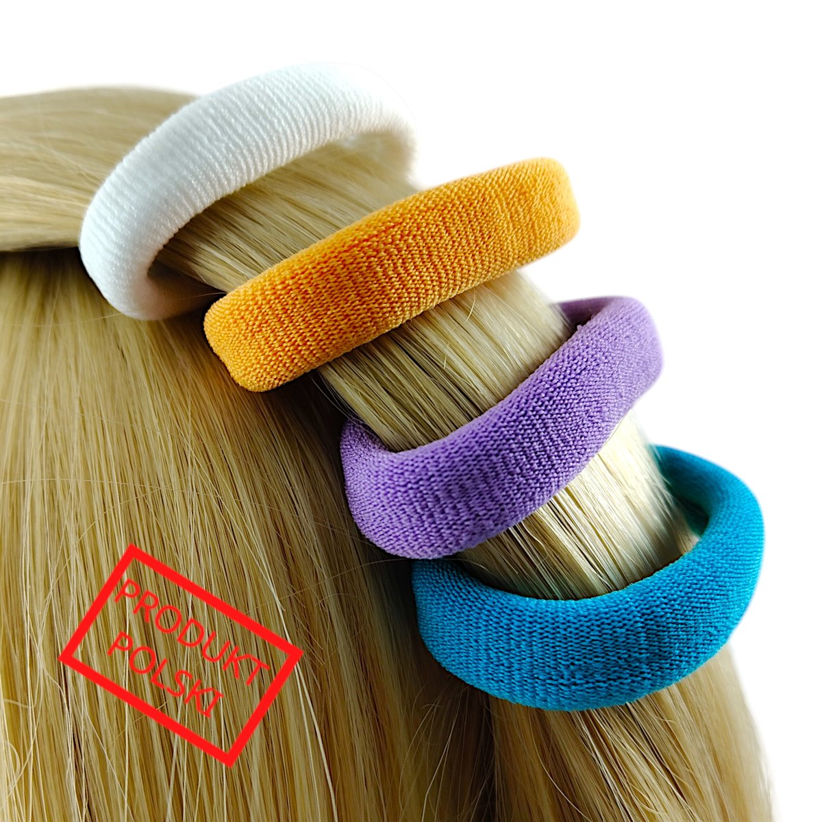 Scrunchies Gumki do włosów Elastyczne Kolorowe