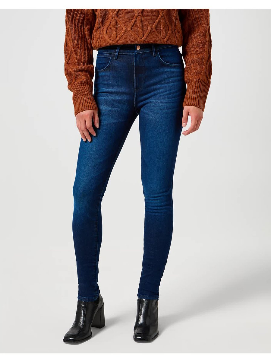 Damskie spodnie jeansowe Wrangler HIGH SKINNY W27 L30