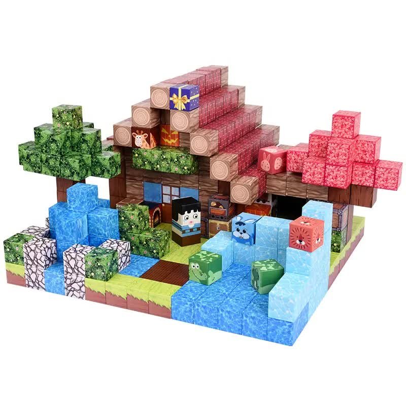 Klocki Magnetyczne 275 szt. - Pełna Sceneria! - 8 Silnych Magnesów