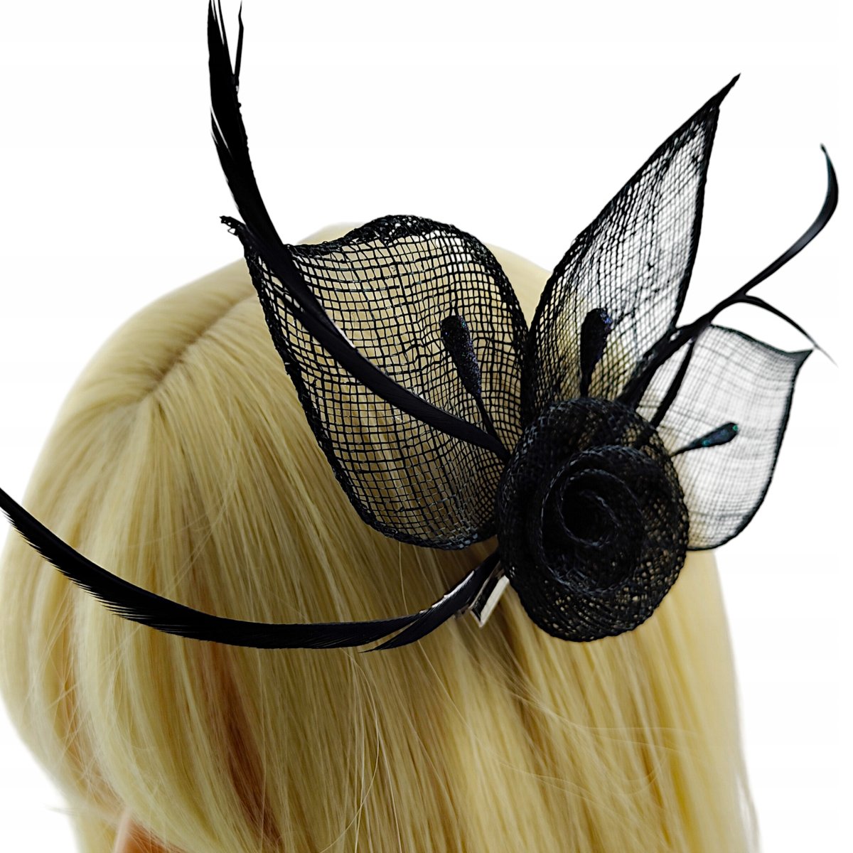 Kwiat Toczek do włosów Ozdoba na spince