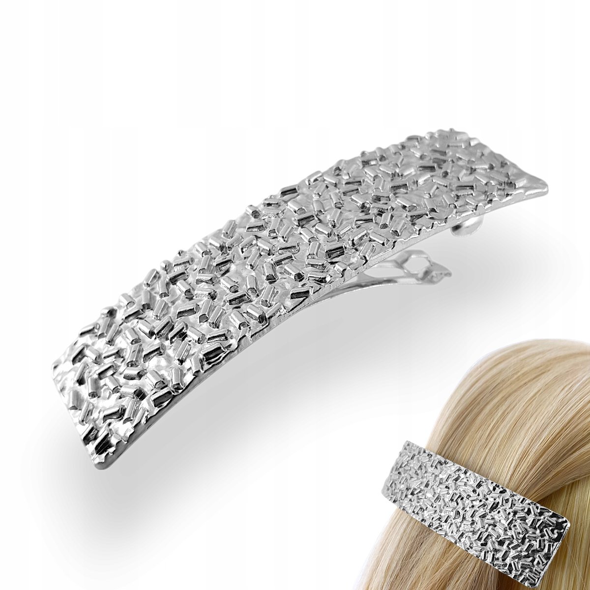 Metalowa zapinka do włosów Automatyczna spinka