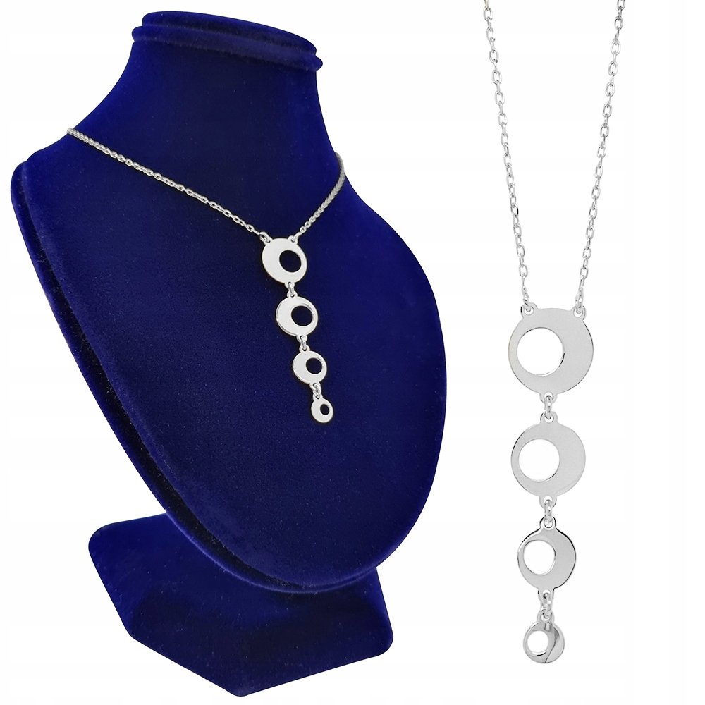 Naszyjnik celebrytka srebro pr.925 Kółeczka