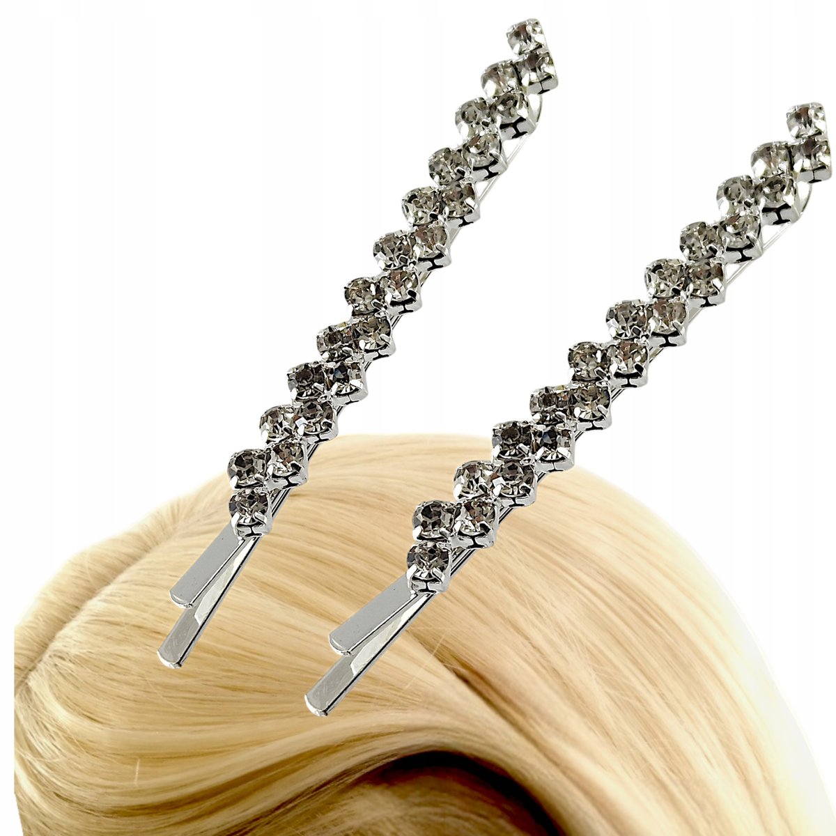 Wsuwki do włosów Metalowe z cyrkoniami