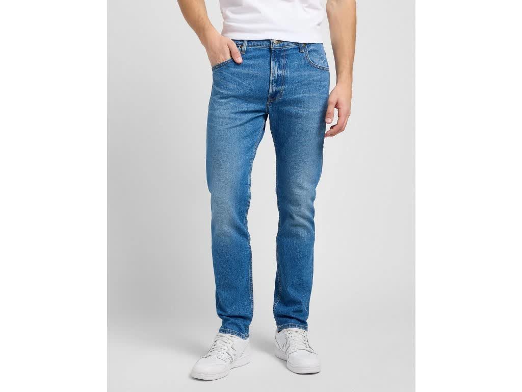 Męskie spodnie jeansowe dopasowane Lee RIDER W32 L34