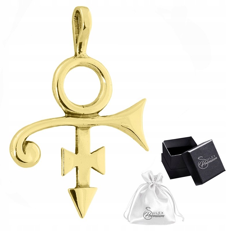 Wisiorek złoty PRINCE Love Symbol Zawieszka Symbol Miłości Srebro 925
