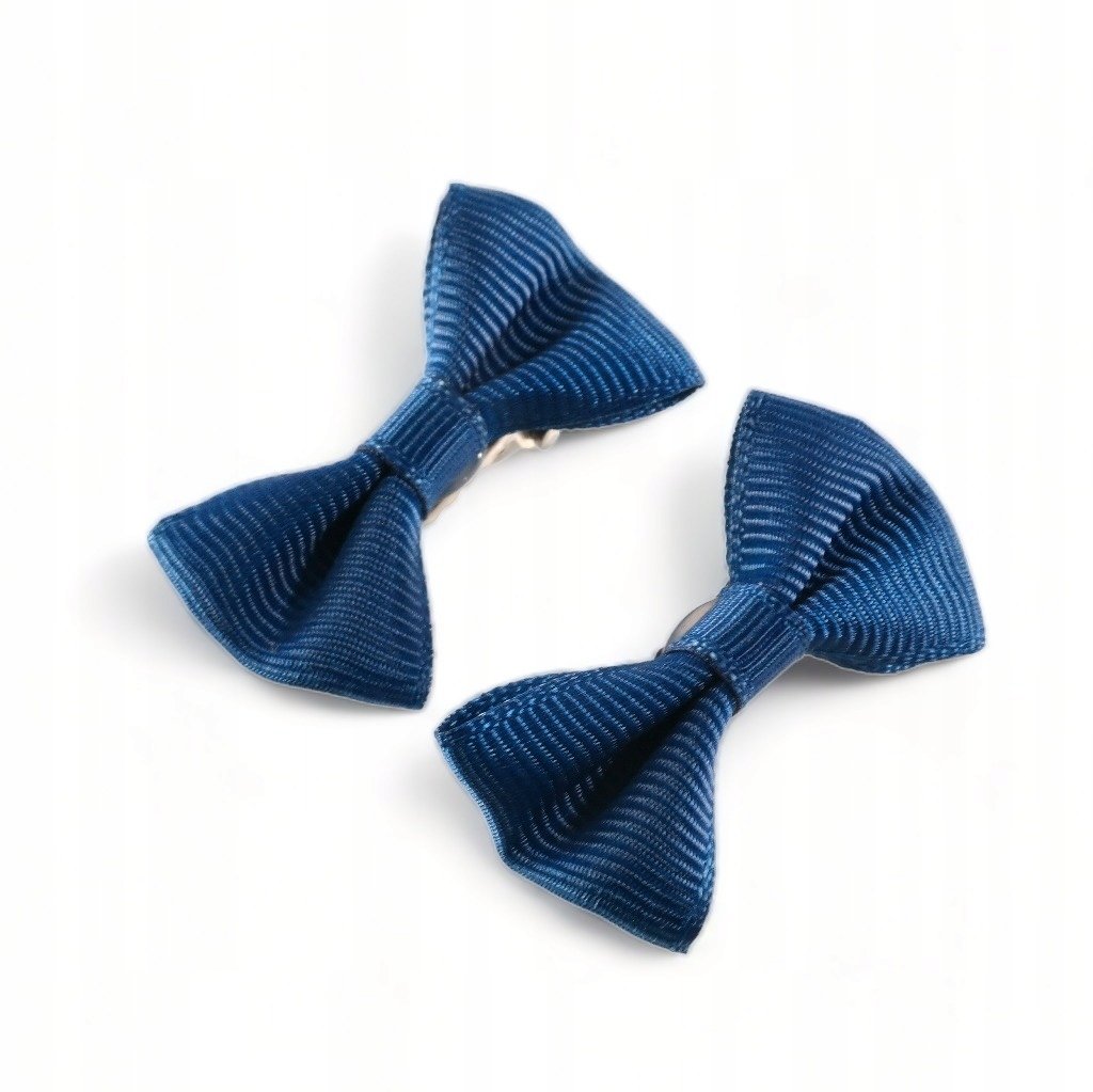 Spinki do włosów Kokardki granatowe Materiałowe